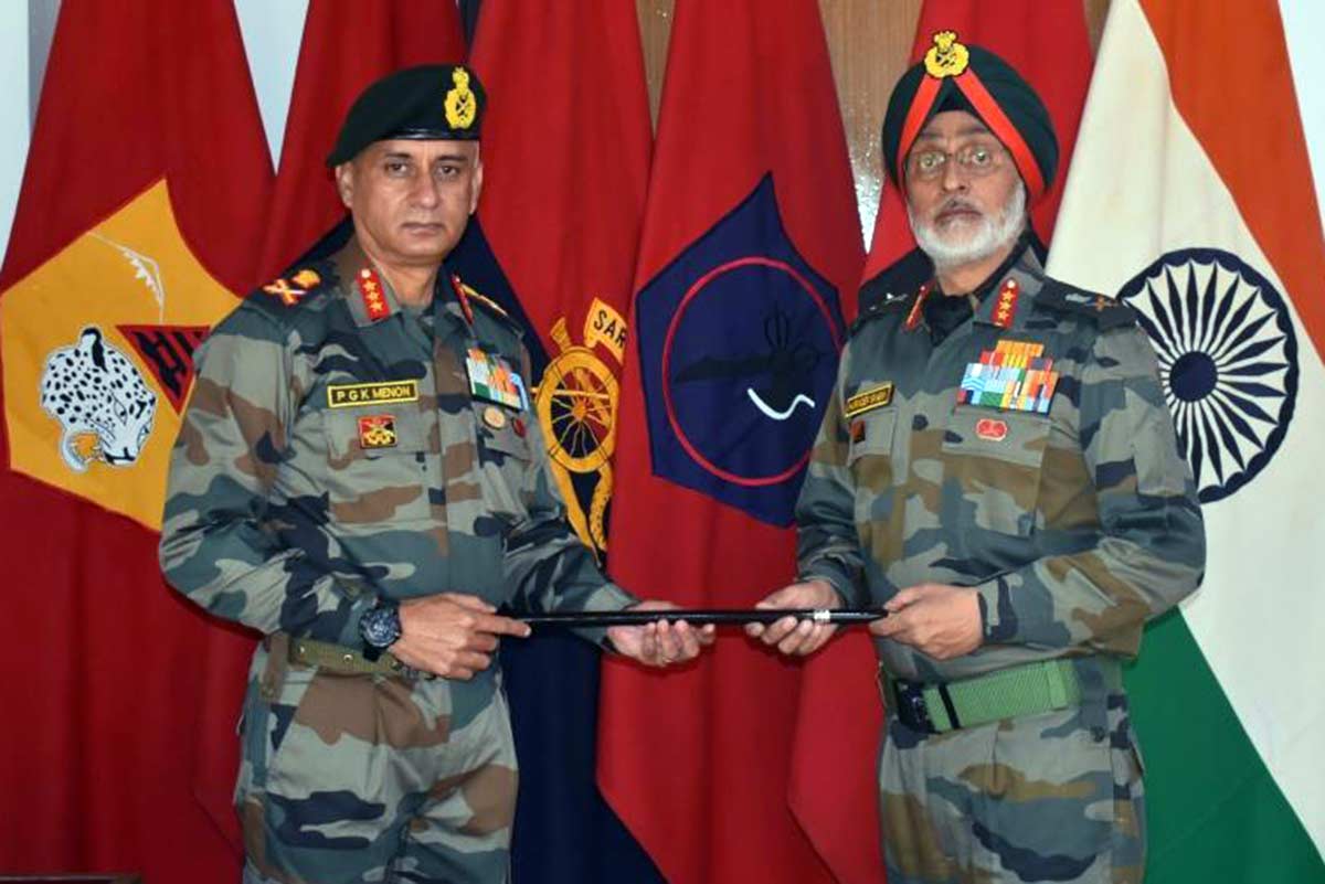 Indian Army Lt Gen PGK Menon Harinder Singh