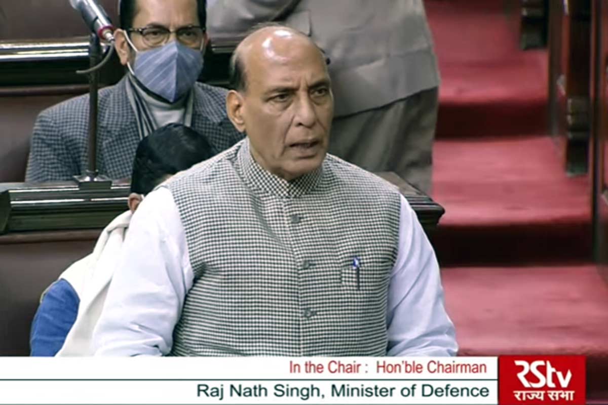 Rajnath Singh Rajya Sabha Statement