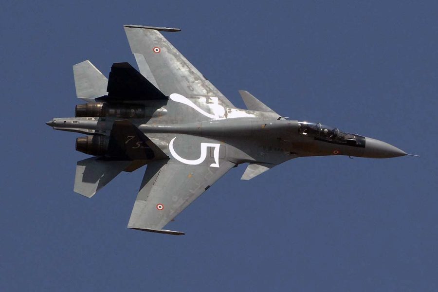 A Sukhoi-30 jet produced by HAL