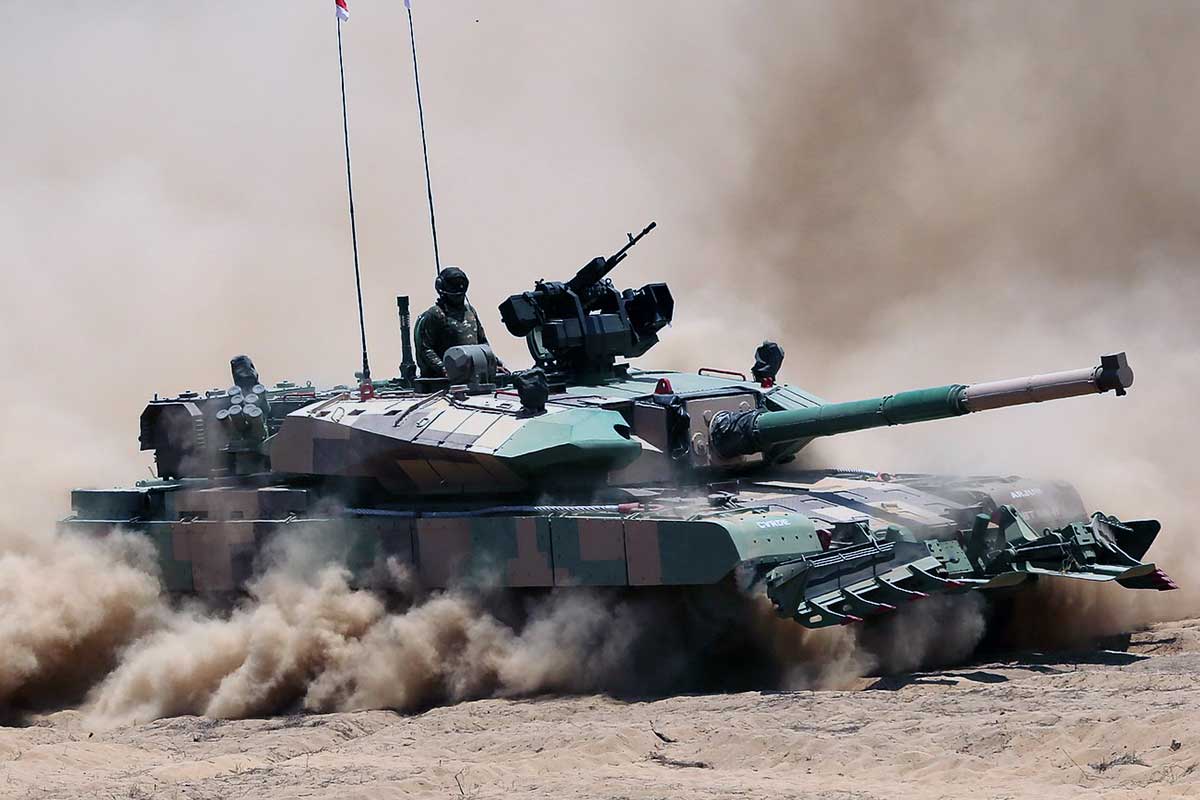 Indian Army DRDO Arjun Mk-1A MBT.