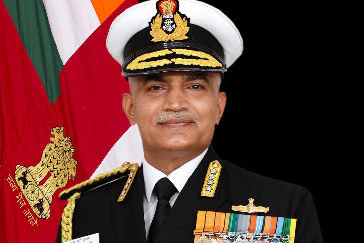 Indian Navy Chief Admiral R Hari Kumar.