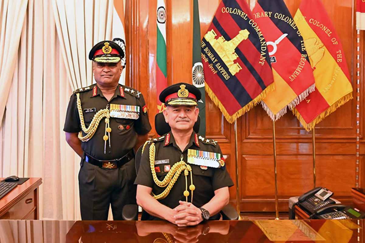 General Upendra Dwivedi New Army Chief takes charge from General Manoj Pande.