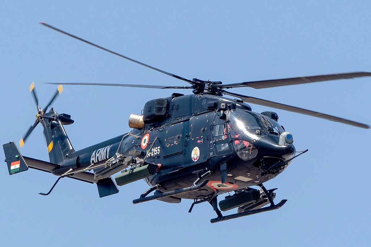 Indian Army's Rudra Helicopter.