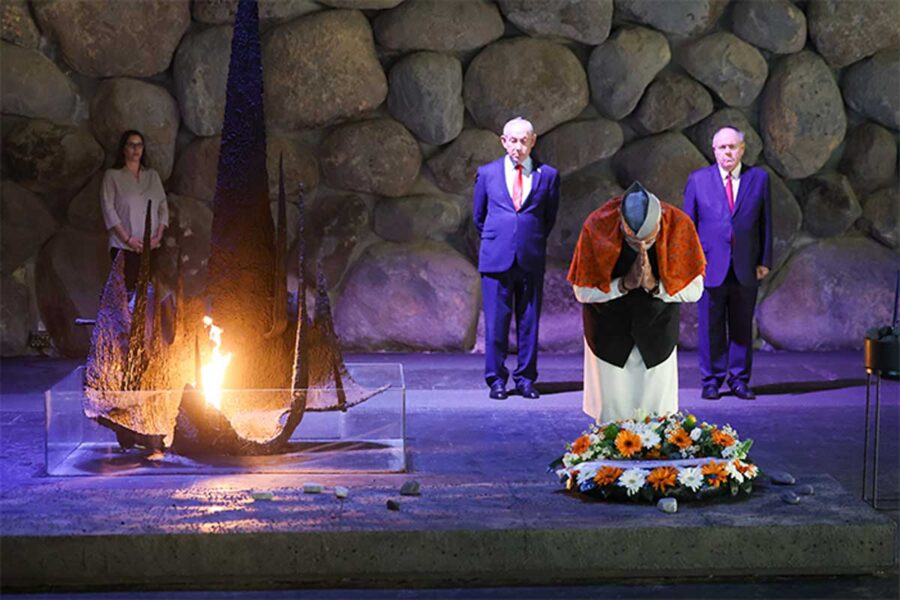 India PM Narendra Modi at the Yad Vashem, World Holocaust Remembrance Center.