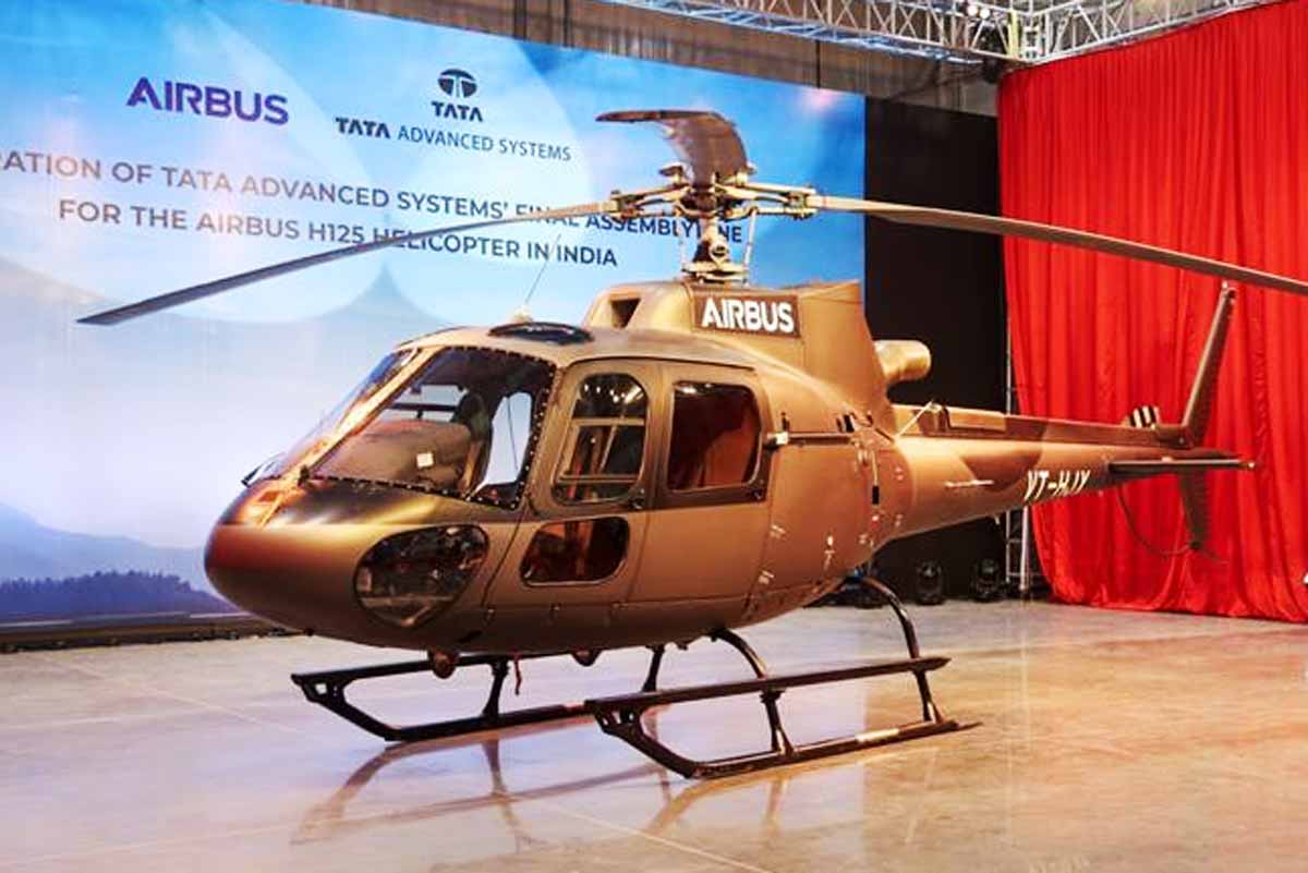Tata Airbus H-125 Helicopter.