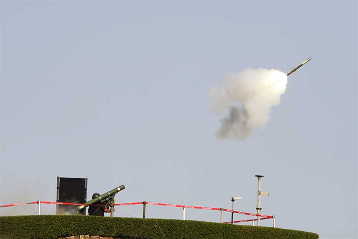 DRDO VSHORADS missile.