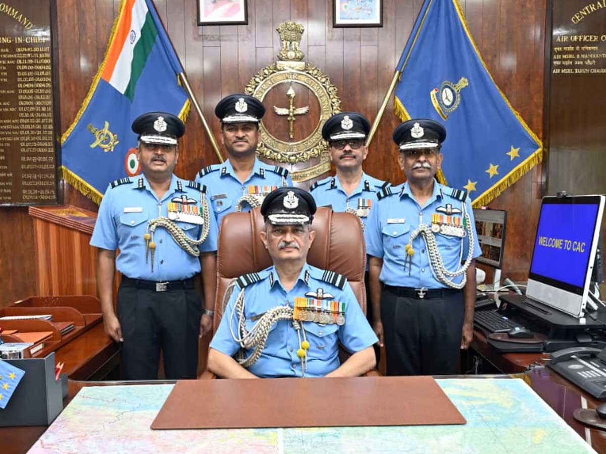 Air Marshal Tarun Chaudhry takes charge of IAF's Central Command.