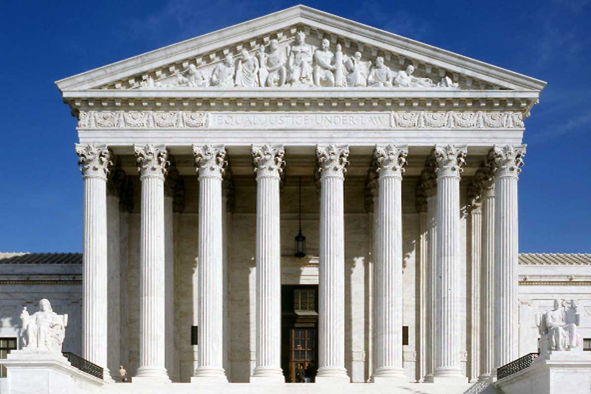 US Supreme Court building.