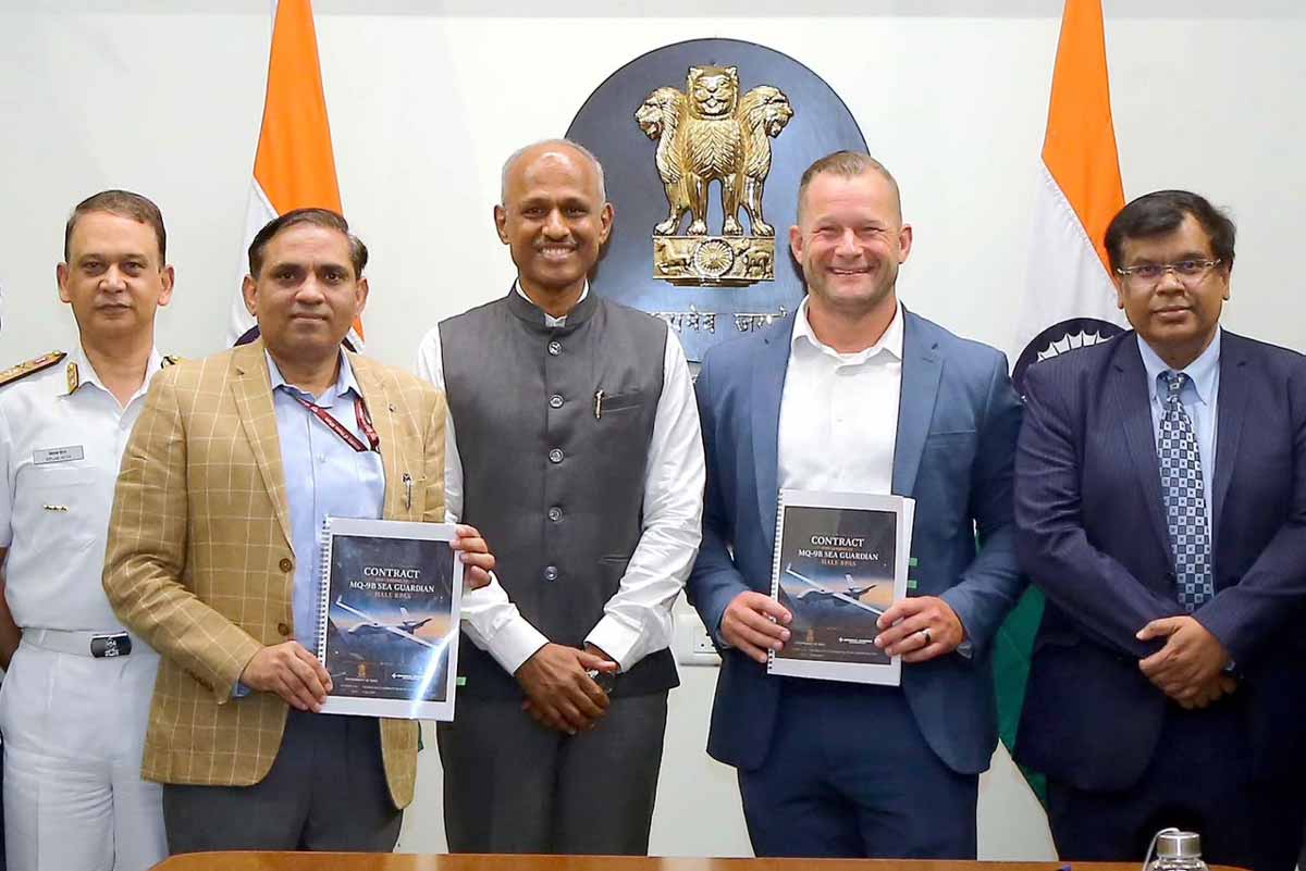 Indian Navy-General Atomics Contract for MQ-9B Sea Guardian's Lease.