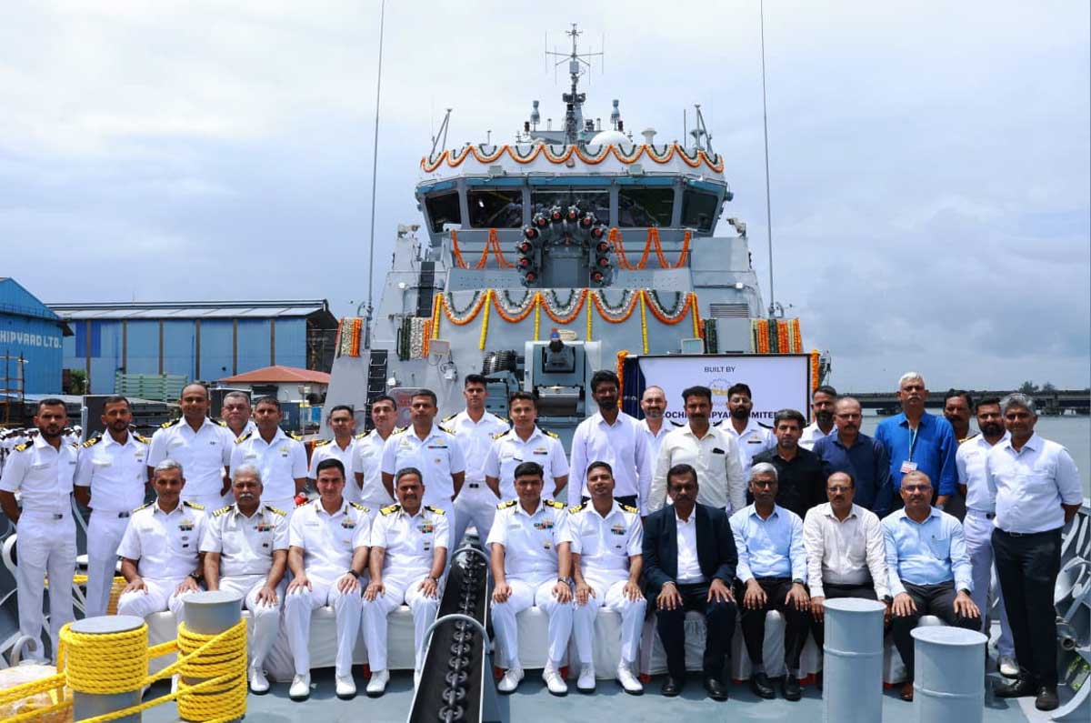 INS Mangrol delivered to Indian Navy.