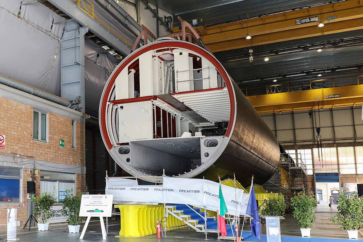 Italian Navy's 2nd U212NFS submarine.